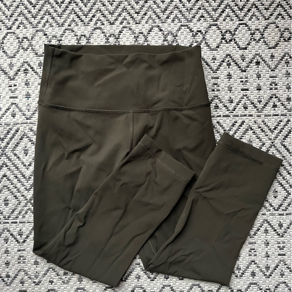 DARK OLIVE Wunder Train High Rise Crop 23” - Picture 5 of 5